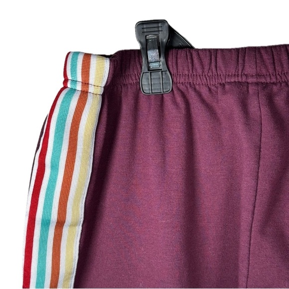 Deep Purple / Plum and White Track Joggers and Crewneck Set - Picture 6 of 7